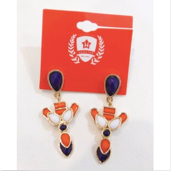 Gift for Her Dangle Earrings Clemson Fringe Earrings Genuine Leather Earrings Clemson Tigers Earrings Orange and Purple